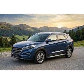 Progi Boczne New Vision Black (2 szt., Aluminium) Hyundai Tucson TL 2016-2021 zdjęcia 1