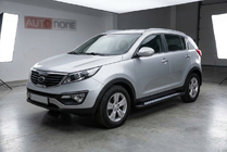 Kia Sportage 2010-2015 Progi Boczne New Vision Black (2 szt., Aluminium) zdjęcia 1
