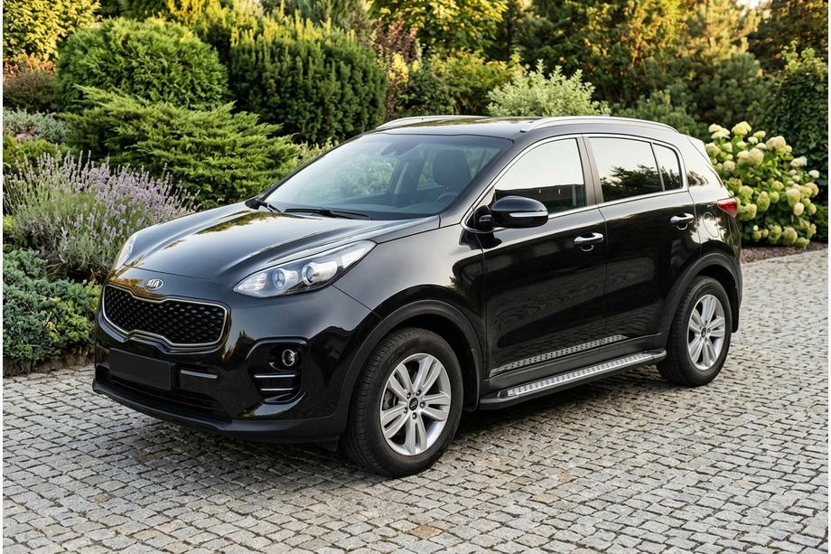 Kia Sportage 2015-2021 Progi Boczne New Vision Black (2 szt., Aluminium) Zdjęcia 1