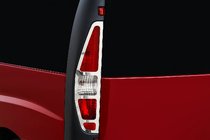 Fiat Doblo I 2001-2005 Chromowane nakładki na tylne lampy (2 szt, stal nierdzewna) Carmos - Turecka Stal Nierdzewna zdjęcia 1