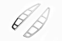 Fiat Doblo I 2001-2005 Chromowane nakładki na tylne lampy (2 szt, stal nierdzewna) Carmos - Turecka Stal Nierdzewna zdjęcia 3