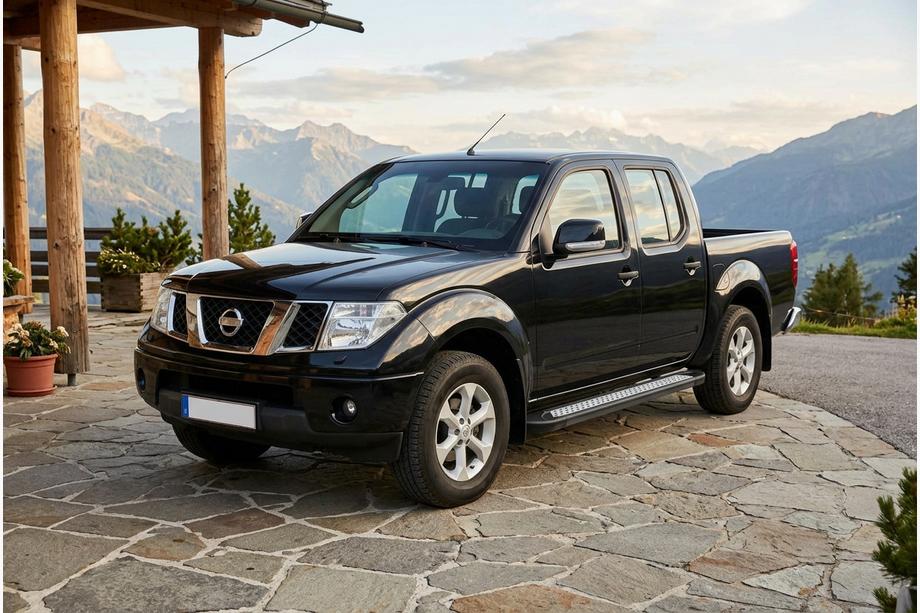 Nissan Navara 2006-2015 Progi Boczne New Vision Black (2 szt., Aluminium) Image