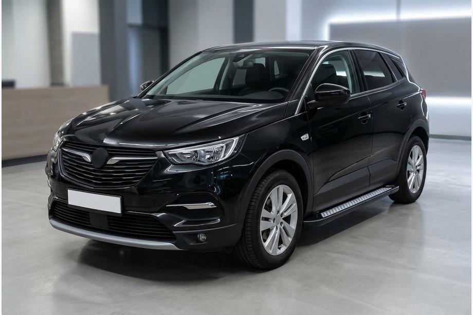 Opel Grandland X 2017- Progi Boczne New Vision Black (2 szt., Aluminium) Image