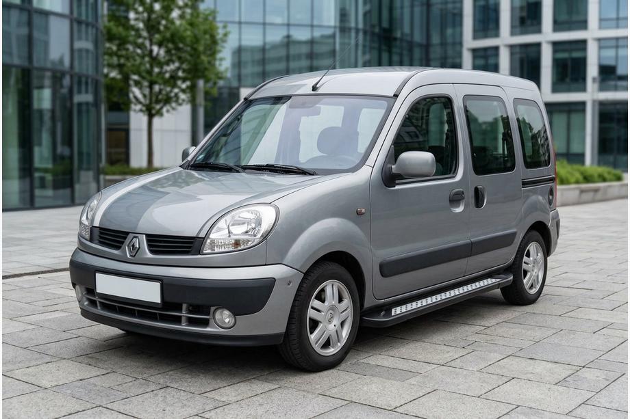 Renault Kangoo 1998-2008 Progi Boczne New Vision Black (2 szt., Aluminium) Image