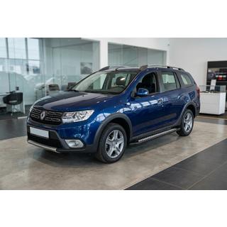 Progi Boczne New Vision Black (2 szt., Aluminium) Renault Logan MCV 2013-2022 zdjęcia 1