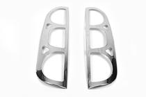 Fiat Doblo I 2005-2010 Chromowane Nakładki na Tylne Lampy (2 szt, Stal Nierdzewna) Carmos - Turecka Stal Nierdzewna zdjęcia 2