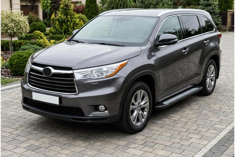 Toyota Highlander 2013-2019 Progi Boczne New Vision Black (2 szt., Aluminium) Image