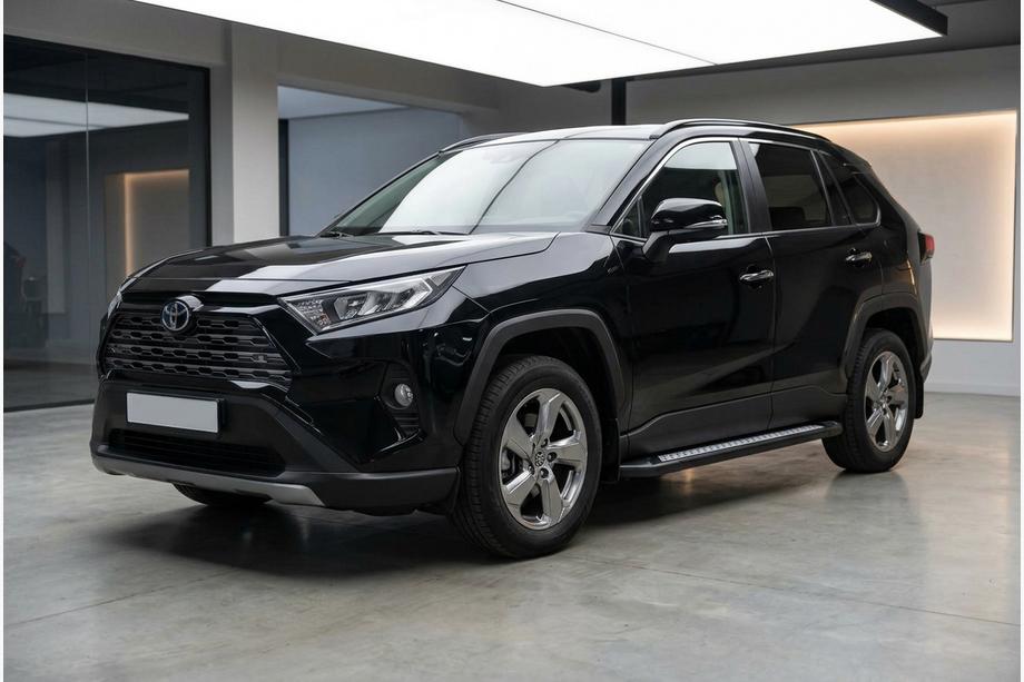 Toyota Rav 4 2019–2025 Progi Boczne New Vision Black (2 szt., Aluminium) Image