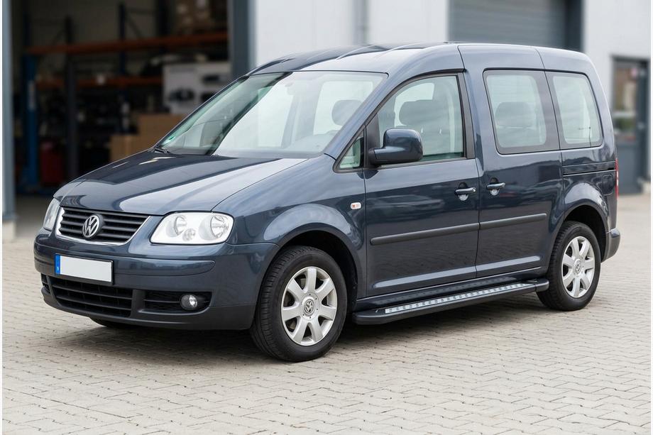 Volkswagen Caddy 2004-2010 Progi Boczné Vision New Black (2 szt., Aluminium) Baza Standardowa Image