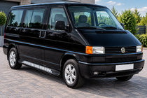 Volkswagen T4 Caravelle/Multivan 1990–2003 Progi Boczne New Vision Black (2 szt., Aluminium) zdjęcia 1