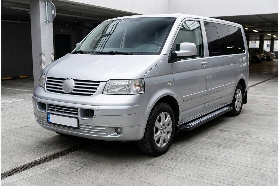 Volkswagen T5 Caravelle 2004-2010 Progi Boczne New Vision Black (2 szt., Aluminium) Krótki Rozstaw Osi Image