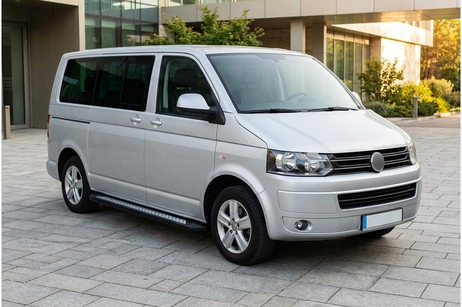 Volkswagen T5 2010-2015 Progi Boczne New Vision Black (2 szt., Aluminium) Długa Baza Image