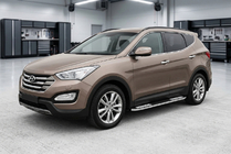 Hyundai Santa Fe 3 2012-2018 Progi Boczné Tayga V2 (2 szt., Aluminium) zdjęcia 1