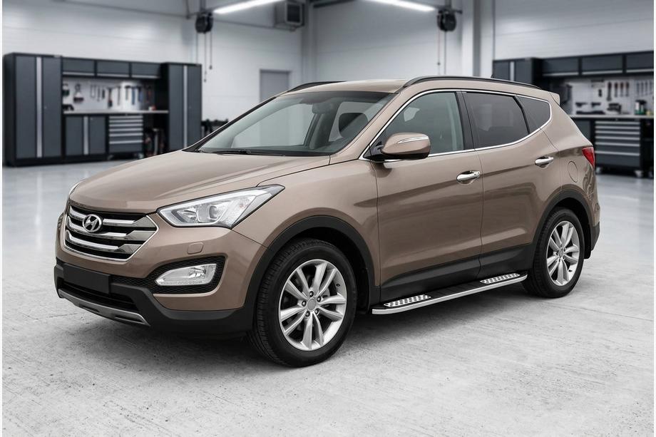Hyundai Santa Fe 3 2012-2018 Progi Boczné Tayga V2 (2 szt., Aluminium) Image
