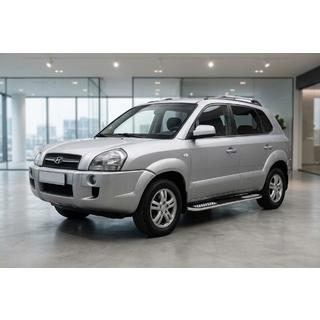 Progi Boczné Tayga V2 (2 szt., Aluminium) Hyundai Tucson JM 2004- zdjęcia 1