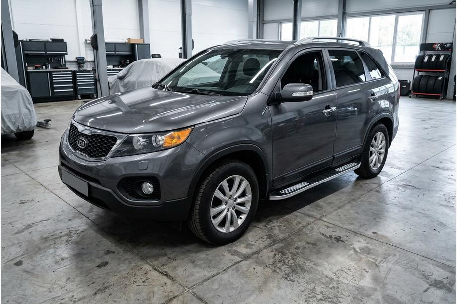 Kia Sorento II XM 2009-2014 Progi Boczné Tayga V2 (2 szt., Aluminium) 2013-2016 Image