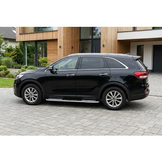 Progi Boczné Tayga V2 (2 szt., Aluminium) Kia Sorento III UM 2014-2020 zdjęcia 1