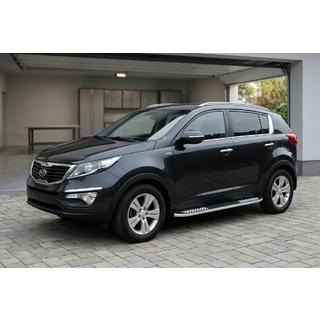 Progi Boczné Tayga V2 (2 szt., Aluminium) Kia Sportage 2010-2015 zdjęcia 1
