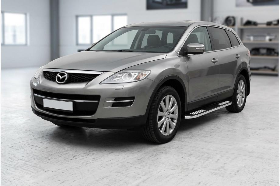 Mazda CX-9 2007-2016 Progi Boczné Tayga V2 (2 szt., Aluminium) Image