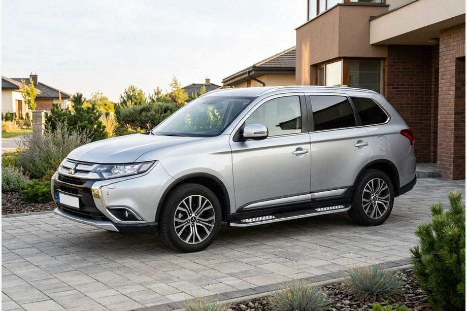 Mitsubishi Outlander 2012-2021 Progi Boczné Tayga V2 (2 szt., Aluminium) Image