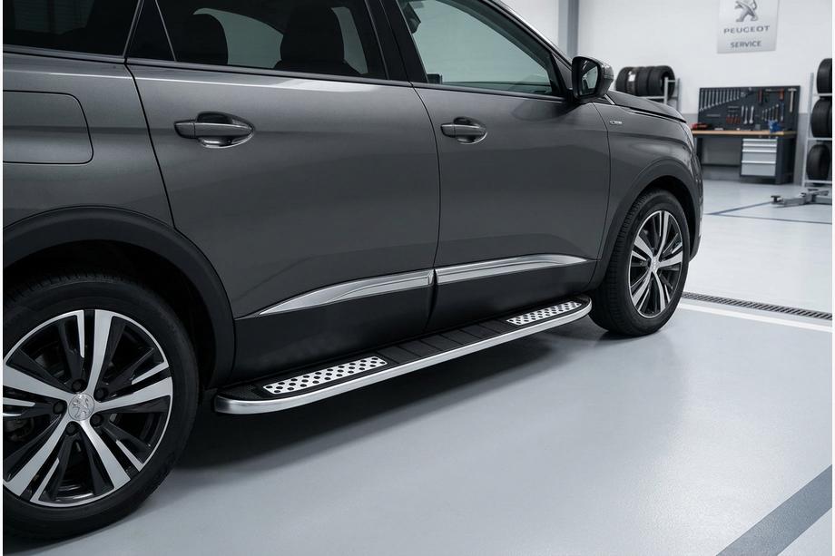 Peugeot 5008 2016-2023 Progi Boczné Tayga V2 (2 szt., Aluminium) Image