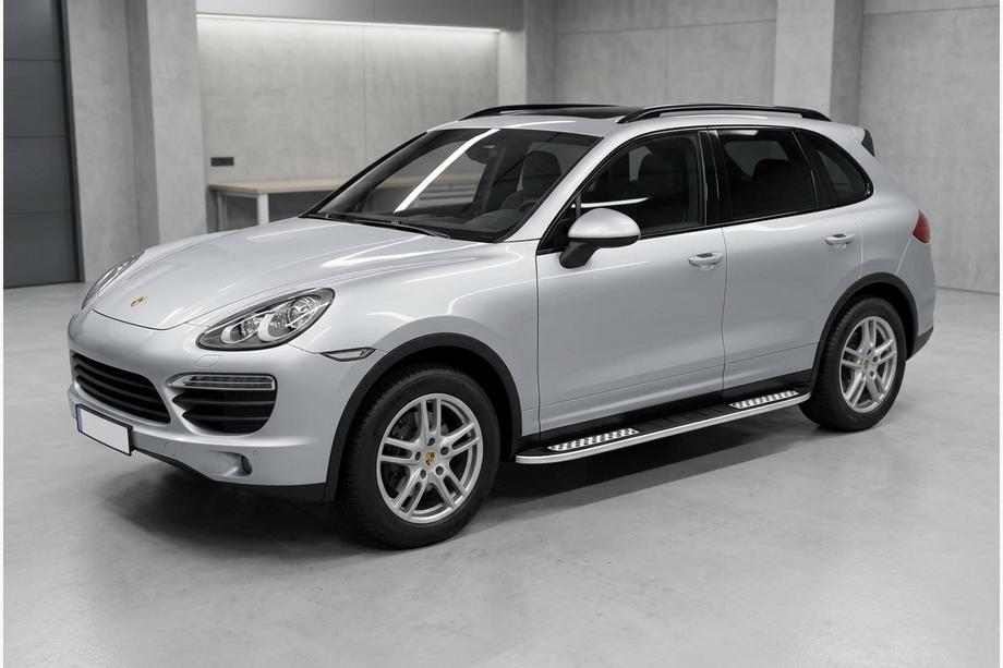 Porsche Cayenne 2010-2017 Progi Boczné Tayga V2 (2 szt., Aluminium) Image