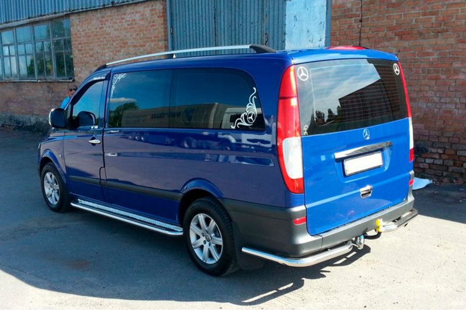 Mercedes Vito W639 2004-2014 Tylne narożniki AK003 (2 szt., stal nierdzewna) Krótki Rozstaw Osi Zdjęcia 8