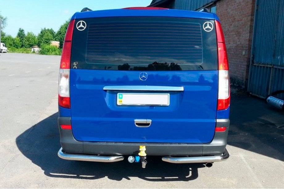 Mercedes Vito W639 2004-2014 Tylne narożniki AK003 (2 szt., stal nierdzewna) Krótki Rozstaw Osi Zdjęcia 10