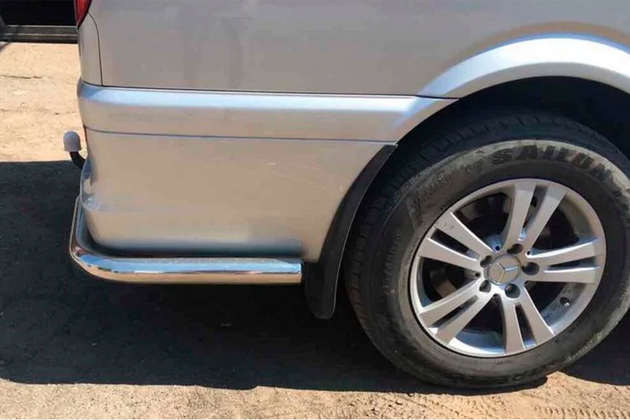 Mercedes Vito W639 2004-2014 Tylne narożniki AK003 (2 szt., stal nierdzewna) Krótki Rozstaw Osi Zdjęcia 3
