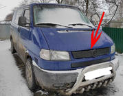 Volkswagen T4 Transporter 1990-2003 Zimowa osłona na atrapę chłodnicy Matowy na skośny przód zdjęcia 2