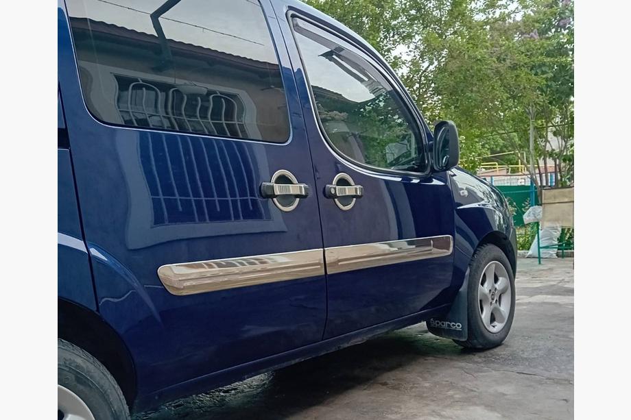 Fiat Doblo I 2005-2010 Listwy Drzwiowe Szeroki Model (4 szt, Stal Nierdzewna) Zdjęcia 2