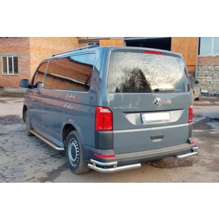 Tylne narożniki AK003-Double (2 szt., stal nierdzewna) Volkswagen T6 2015-2024 zdjęcia 4