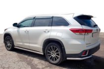 Toyota Highlander 2013-2019 Tylne narożniki (2 szt., stal nierdzewna) zdjęcia 1