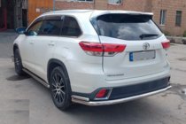 Toyota Highlander 2013-2019 Osłona tylna AK005-2 (2 szt., stal nierdzewna) zdjęcia 5