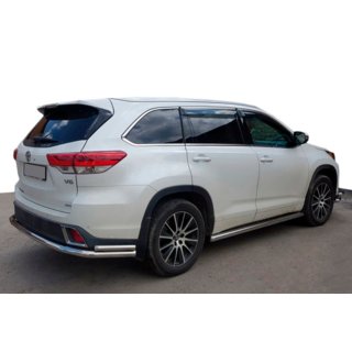 Osłona tylna AK005-2 (2 szt., stal nierdzewna) Toyota Highlander 2013-2019 zdjęcia 1