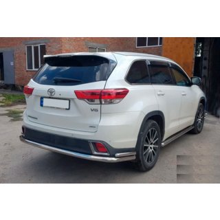 Osłona tylna AK005-2 (2 szt., stal nierdzewna) Toyota Highlander 2013-2019 zdjęcia 2