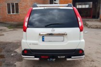 Nissan X-trail T31 2007-2014 Tylne narożniki AK003-Double (2 szt., stal nierdzewna) zdjęcia 3