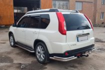 Nissan X-trail T31 2007-2014 Tylne narożniki AK003-Double (2 szt., stal nierdzewna) zdjęcia 2