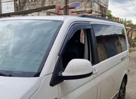 Volkswagen T5 2010-2015 Zintegrowane relingi dachowe (czarne) Długa Baza zdjęcia 40