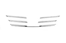 Renault Megane IV 2016-2025 Chromowane Nakładki na Grill 2016-2021 (5 szt, Stal Nierdzewna) Carmos - Turecka Stal Nierdzewna zdjęcia 3
