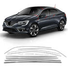 Renault Megane IV 2016-2025 Kompletny zestaw listew okiennych (Sedan, 12 szt., stal nierdzewna) Carmos - Turecka Stal Nierdzewna zdjęcia 1