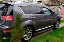Mitsubishi Outlander 2006-2012 Progi boczne Bosphorus Grey (2 szt., aluminium) zdjęcia 8