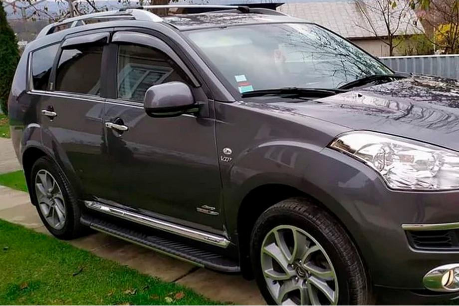 Mitsubishi Outlander 2006-2012 Progi boczne Bosphorus Grey (2 szt., aluminium) Image