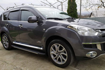Citroen C-Crosser 2007-2013 Progi boczne Bosphorus Grey (2 szt., aluminium) zdjęcia 1