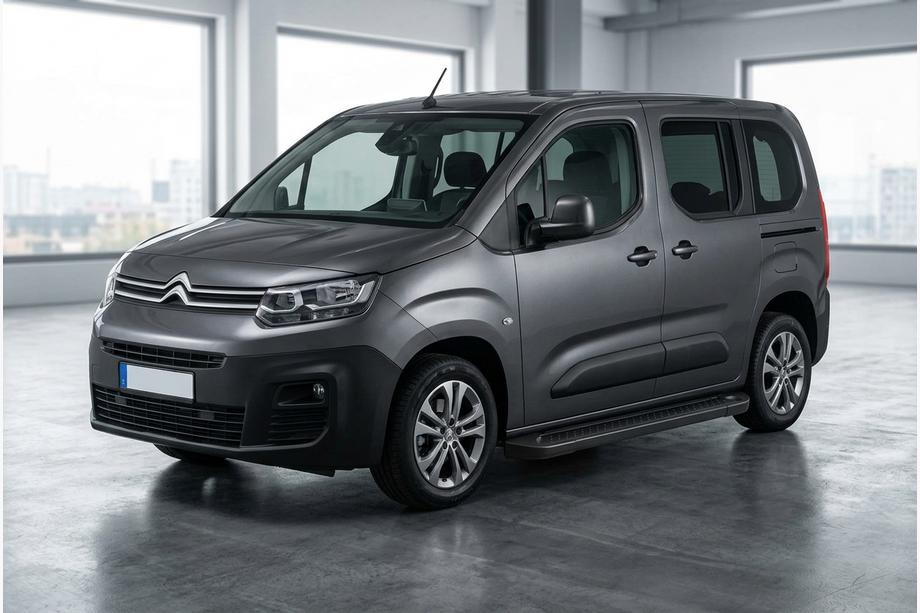 Citroen Berlingo/Multispace 2018- Progi Boczné Allmond Black (2 szt., Aluminium) Długa Baza Image