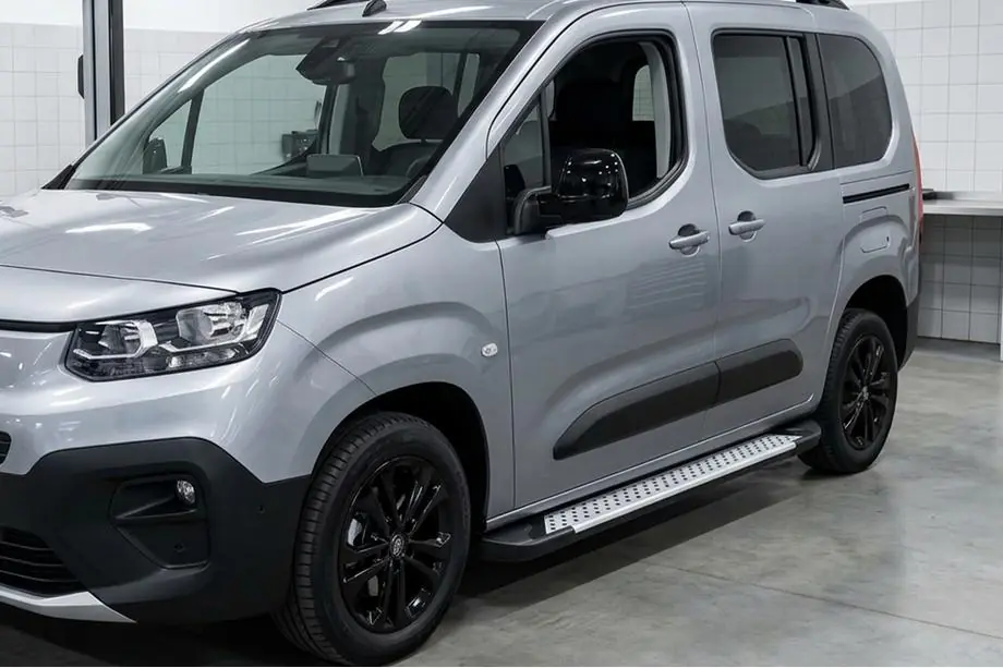 Peugeot Partner/Rifter 2019- Progi boczne Allmond Grey (2 szt., aluminium) Image