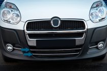 Fiat Doblo II 2010-2022 Listwa na dolną kratkę (2010-2015, 2 szt, stal nierdzewna) zdjęcia 2