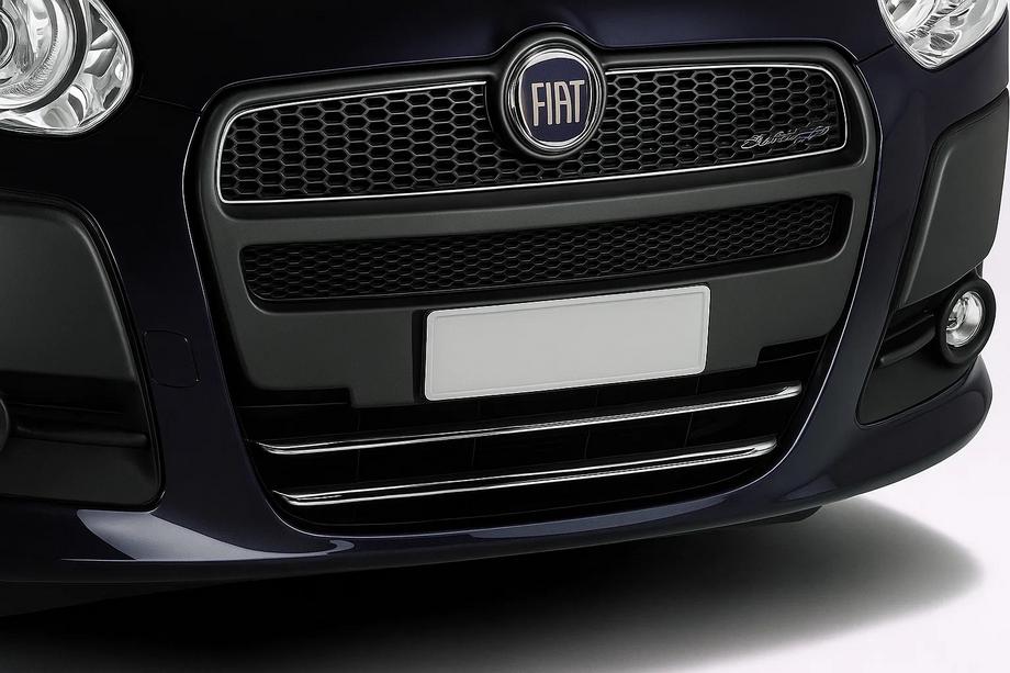 Fiat Doblo II 2010-2022 Listwa na dolną kratkę (2010-2015, 2 szt, stal nierdzewna) Image