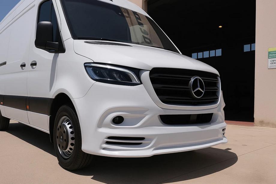Mercedes Sprinter W907/W910 2018- Nakładka na przedni zderzak V3 (zagruntowana do malowania) Image