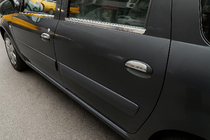 Renault Logan MCV 2005-2013 Zewnetrzne Ozdobne Listwy Szyb Stal Nierdzewna (4 szt) Carmos - Turecka Stal Nierdzewna zdjęcia 5